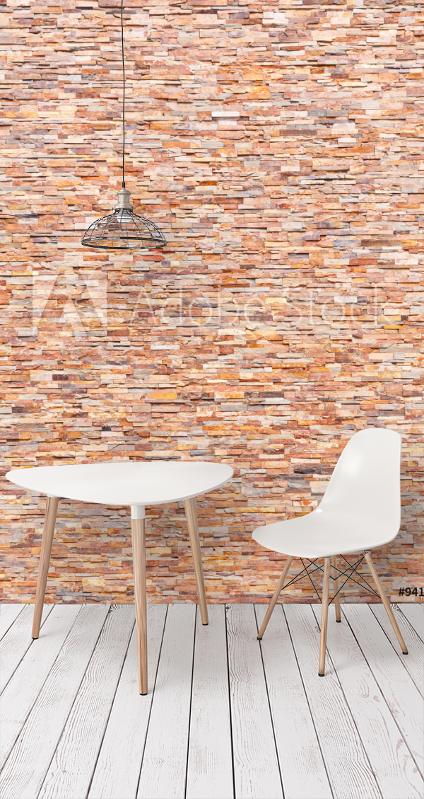Colorful stone wall tiles from Wallmural Wallpassion